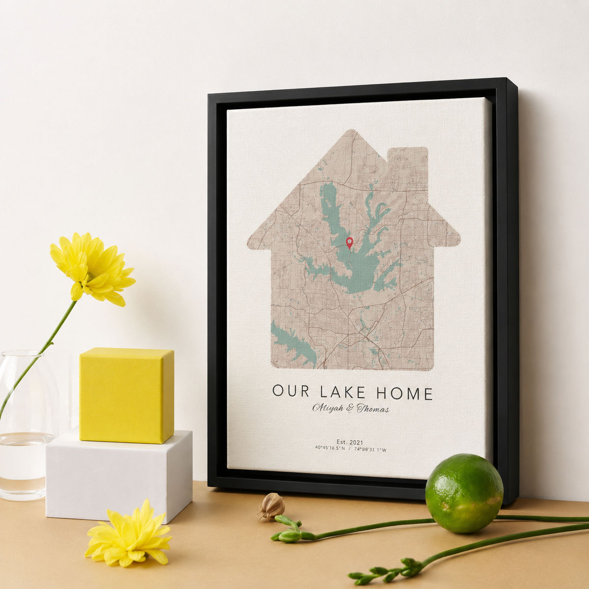 Custom Home Map Canvas