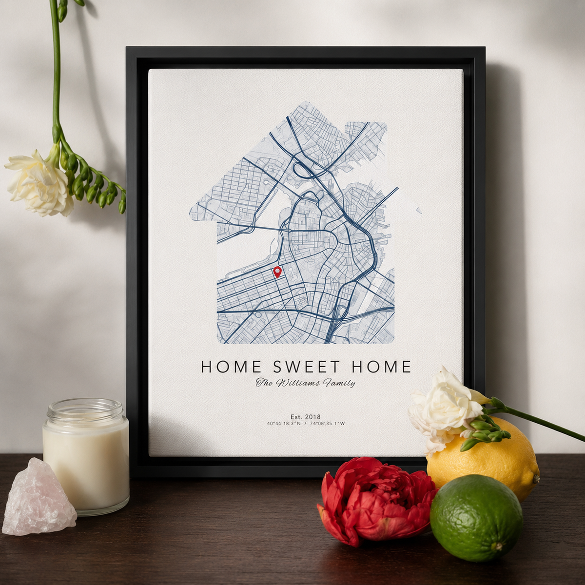 Custom Home Map Canvas